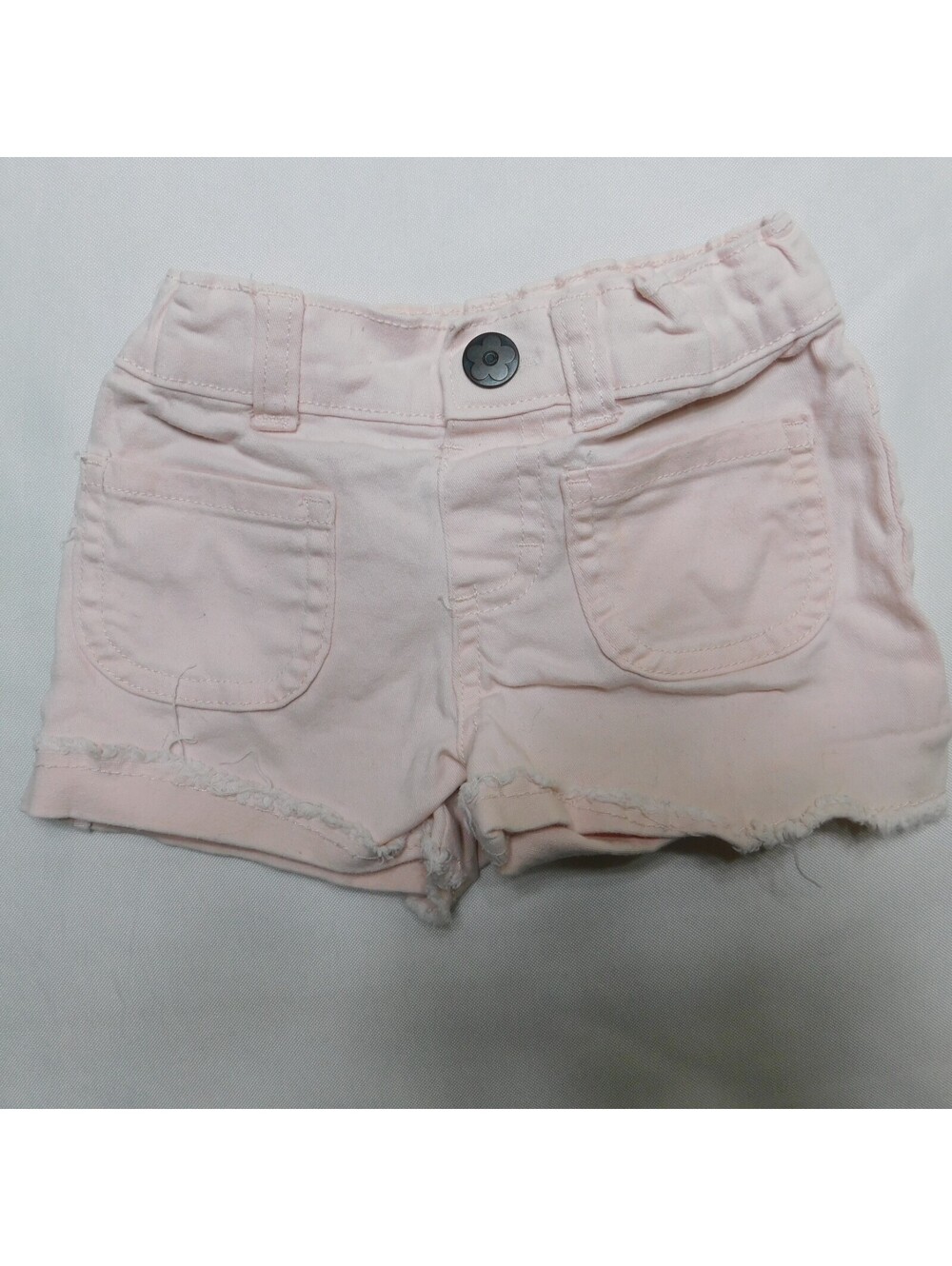 Garanimals Toddler Girls Shorts Size 2T Light Pink Denim Frayed Raw Hem